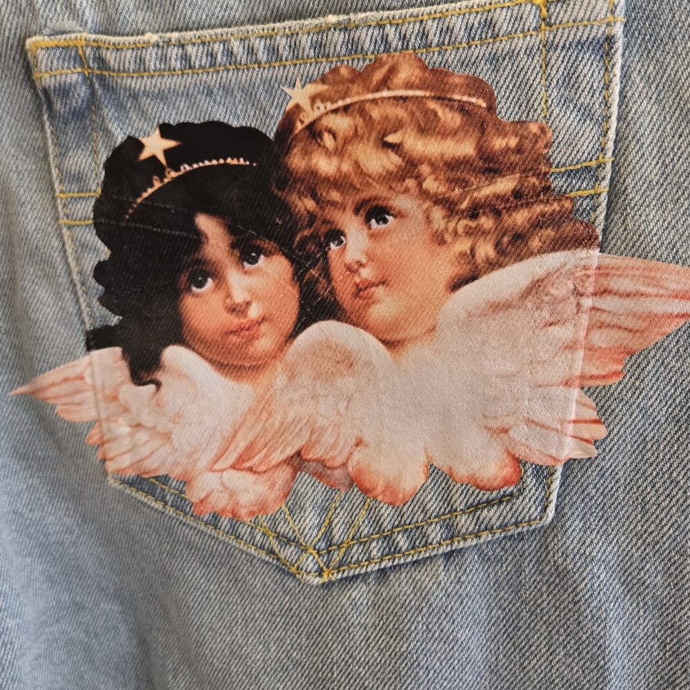 Authentic‎ FIORUCCI BROOKE FLARE Light Vintage Jeans SZ 24 - Picture 7 of 16